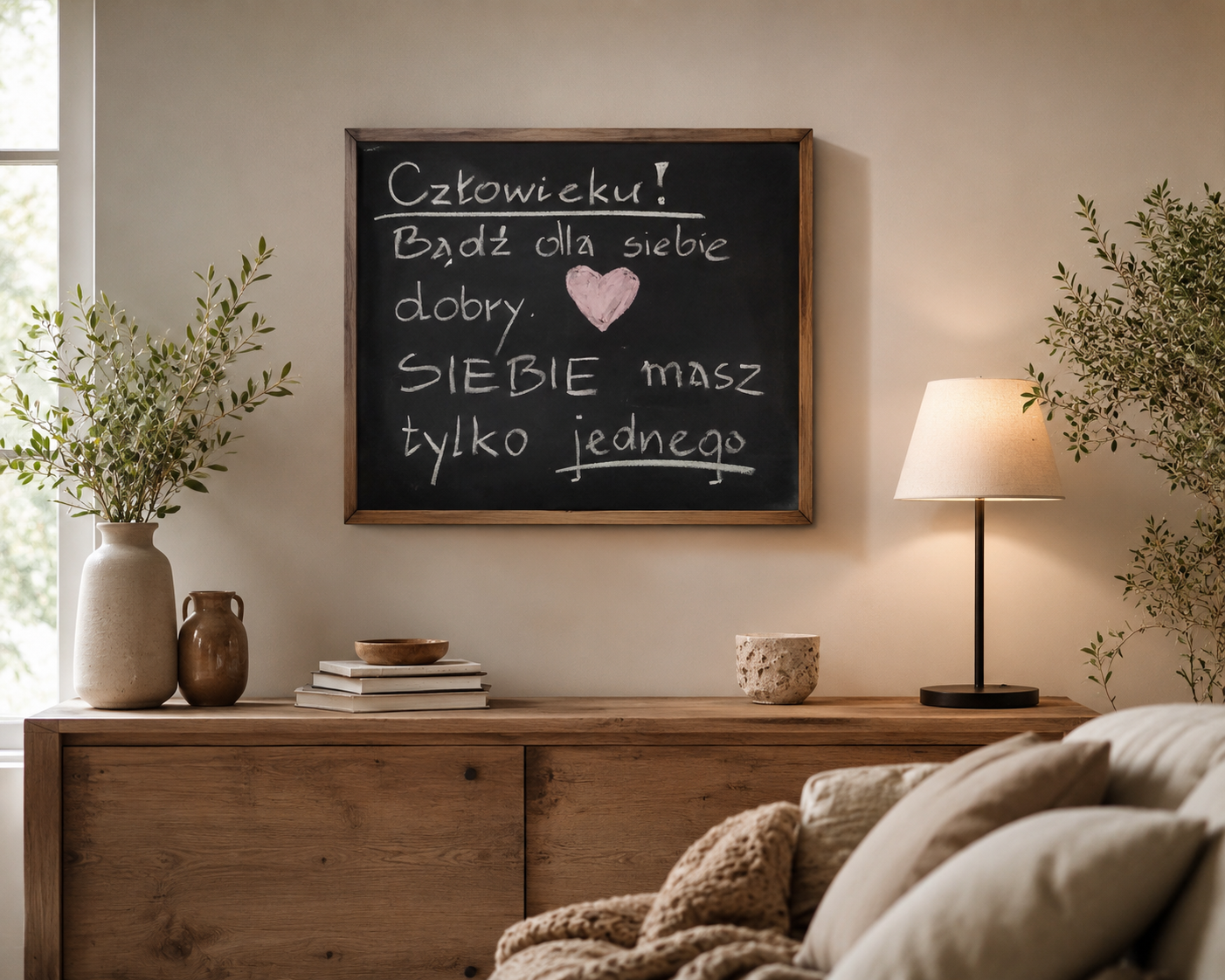 Plakat "Człowieku, bądź dla siebie dobry" - obrazek 2